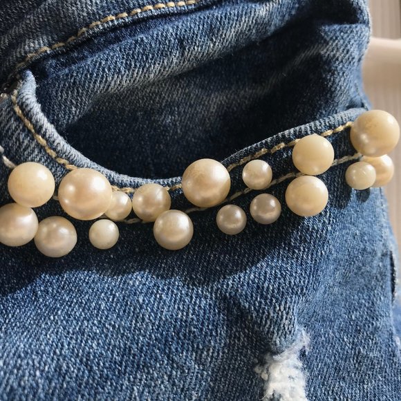 Vigoss Blue Denim Shorts Girls Size 10 - Picture 5 of 8